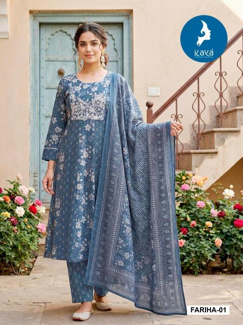 Kaya fariha anarkali 3pcs kurti wholesale